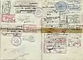 World War Two Spanish official passport issued in late 1944 and used during the last 6 months of the war by an official being sent to Berlin