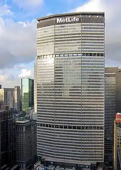 The PanAm building (Now MetLife Building) in New York, by Walter Gropius and The Architects Collaborative (1958–63)
