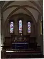 Original Norman architecture inside the church.