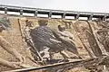 Panel 4 of Wellington Dam mural artwork.