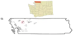 Location of Everson, Washington