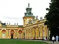 The south wing of the palace