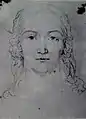 A Head of a Young Woman, Butlin #686 recto c 1820 183x188mm – McGill University Library, Montreal