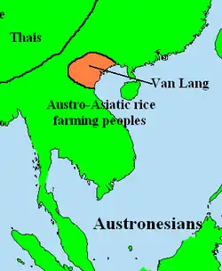 Map of Văn Lang
