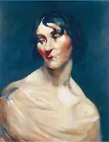Portrait of lady in pink dress. Oil on canvas. Year unknown