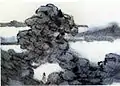Xu Gu (虚谷; 虛谷; Xū Gǔ; Hsü Ku, 1824–1896), High Mountains and Streams, Chinese: 溪山高遠圖, ink on Xuan paper, 19th century, Qing Dynasty, China.