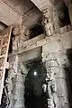 Yali pillars in the mahadwara in the Nanjundeshwara Temple, Nanjangud