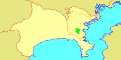 Location of Kōnan in  Kanagawa