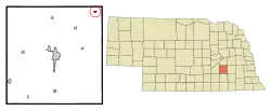 Location of Gresham, Nebraska