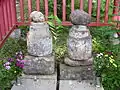 Yoshitsune's wife &child gravestones