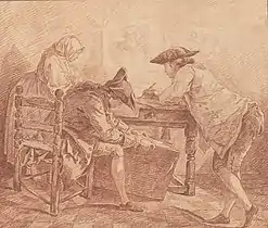 Young Artists in the Studio (ca.1763-65), re chalk, 35.2 x 41.2&nbsp;cm., Metropolitan Museum of Art