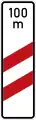 Sign 159-11 / 159-21Two-striped warning for railroad crossing – custom distance