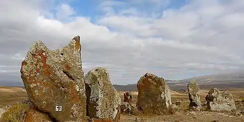 A row of stones