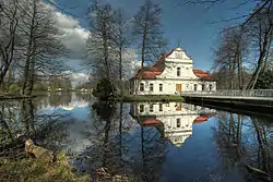 Church of Saint John of Nepomuk on an island