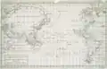 Image 40Map of the Pacific Ocean during European Exploration, circa 1754. (from Pacific Ocean)