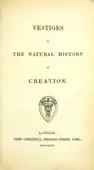 Vestiges first edition (1844).