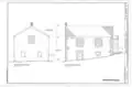 Side and rear elevations.