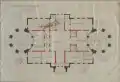 Plan of the 1st floor of the Palácio Monroe drawn in 1924, preserved in the&nbsp;National Archives of Brazil.