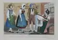 Folk costume of Zug, Solothurn and Appenzell (1820s)