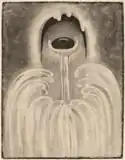 O'Keeffe,  Drawing No. 2 – Special, 1915, charcoal on laid paper, 23.6 by 18.2 inches (60&nbsp;cm ×&nbsp;46.3&nbsp;cm), National Gallery of Art