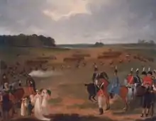 Painting of yeomanry in Hyde Park