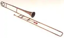 A contrabass sackbut built in 1639.
