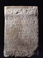 Roman inscription, ca. AD 45, showing a use of the long i letter for the close [i] sound of Latin short ĭ before a vowel: .mw-parser-output span.smallcaps{font-variant:small-caps}.mw-parser-output span.smallcaps-smaller{font-size:85%}claudIo.