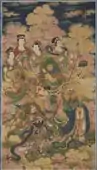 The eight hosts of Deva, Naga and Yakshi; 1454; hanging scroll, ink and color on silk; dimensions of the painting: 140.2 × 78.8&nbsp;cm; Cleveland Museum of Art (Cleveland, Ohio, US)