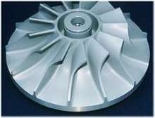A grey plastic turbine